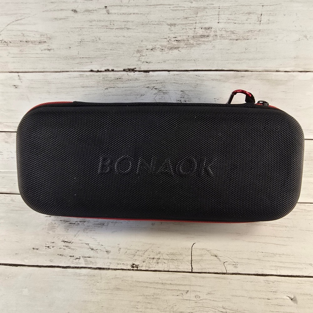 NWOT BONAOK Q37 Wireless Karaoke Microphone Hi-Fi Speaker Black with Case